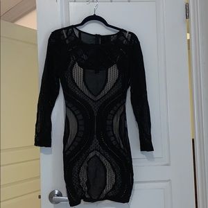 Black Mesh Dress